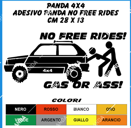 Fiat panda 4x4 adesivo sticker - adesivo,
