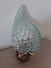 Singola Applique Foglia Vetro