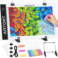 ARTDOT Tavoletta Luminosa A4 Lavagna Luminosa per Diamond Painting Kit Co