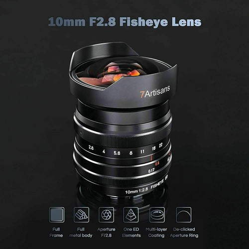 7artisans 8 fisheye - f2.8,