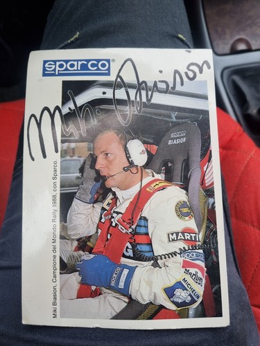 Cartolina miki biasion - cartolina,
