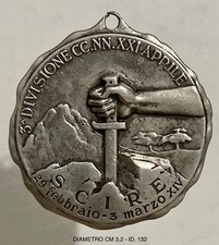 MVSN 3a DIVISIONE CC.NN. XXI APRILE SCIRE’ MEDAGLIA ARGENTO CAMPAGNE D’AFRICA