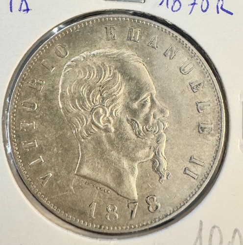 Lire 1878 regno d italia - 5,