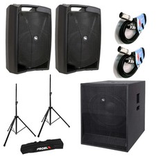 IMPIANTO "Con " (2) V12PLUS  600W /(01) S15A Sub 1200w /(02) Supporti /(02)cavi