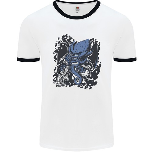 Shirt ringer uomo cthulhu - ringer,