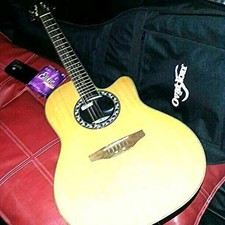 Applause Chitarra Elettrica Acustica AE127 Natural by Ovation con Custodia Morbida + Accordatore
