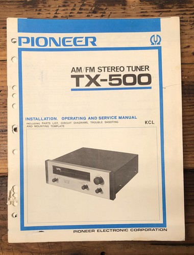 Pioneer 500 sintonizzatore - pioneer, tx-500