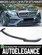 SOTTO PARAURTI ANTERIORE MERCEDES CLASSE E C238 AMG SPLITTER ABS NERO
