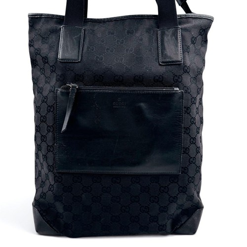 Gucci borsa tote nera tela - borsa,