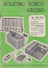 Bollettino Tecnico GELOSO - N° 71-72 - Primavera-Estate 1958