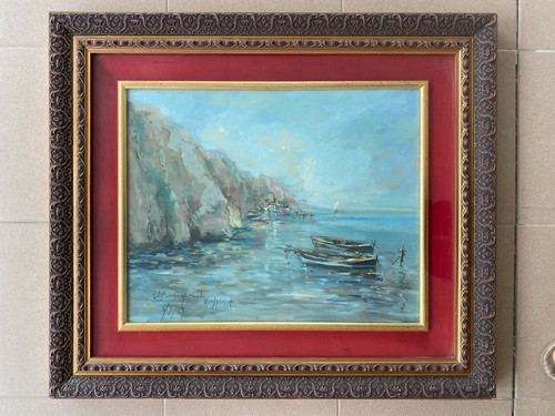 Marina con scogli e barche - scogli,