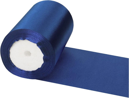 Nastro raso blu scuro - blu, x