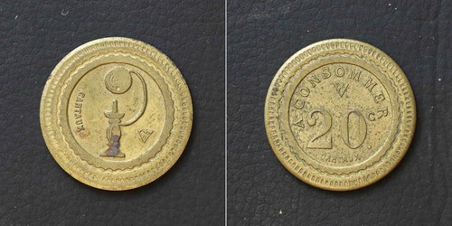 Francia gettone 20 - *(a)francia,