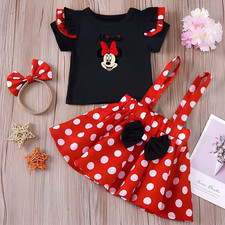Minnie Mouse Girl Set Abito per Bambini Set Di Abbigliamento per Bambini Costume
