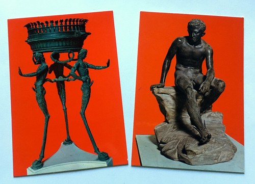Postcard napoli museo - postcard, x2