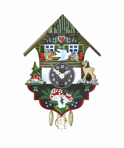 Orologio dalla foresta - foresta, nera