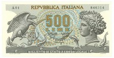 500 LIRE BIGLIETTO DI STATO