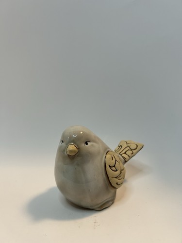 Ceramica uccellino paffuto