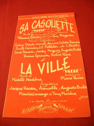 Partition casquette valse - casquette,