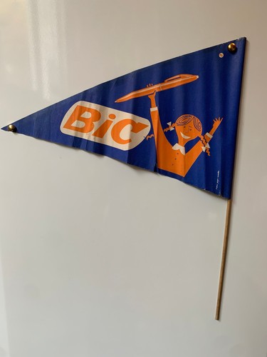 Ancien drapeau publicitaire - ancien, de