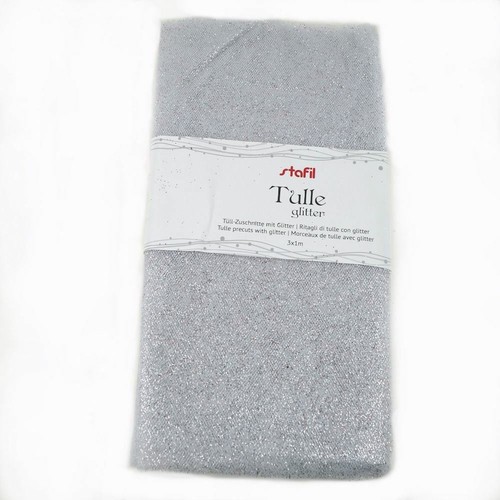 Ritagli tulle bianco - di,