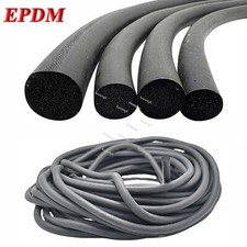 Cavo Spugna Schiuma Nera EPDM Guarnizione Gomma Guarnizione Striscia Tonda Dia 5mm a 20mm