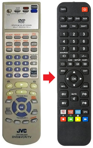 Telecomando adatto per jvc - adatto,