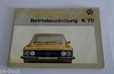 Manuale Istruzioni VW K70 / K 70 / LS Aggiornato 08/1973