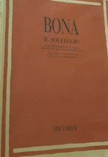 PASQUALE BONA IL SOLFEGGIO SU DOPPIO RIGO + CD  TEORIA e SOLFEGGIO ed. RICORDI