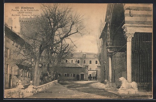 Cpa embrun porche - porche, la
