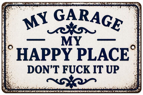 Insegna this garage - this, is