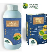 OLIO DI NEEM PURO 100% e SAPONE MOLLE DI POTASSIO 280 ml / 1 LT insetticida BIO