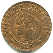 2 centesimi Cerere 1896 A di