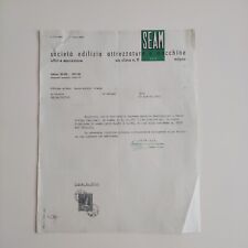 1953 SEAM Società Edilizia Attrezzature E Macchine Lettera Milano C01769
