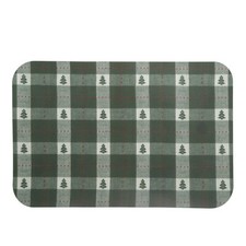 Tovaglietta alberi Natale 29,5x45 cm in plastica multicolore