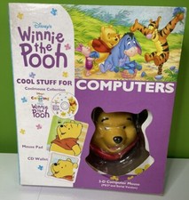 Winnie The Pooh 3D Computer Mouse, Cd Wallet & Mouse Pad / Mat. In Box
