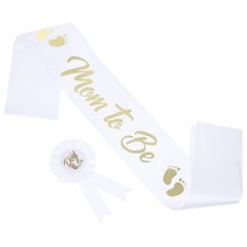  1 Set Mamma per essere fascia Papà per essere Spilla per baby shower