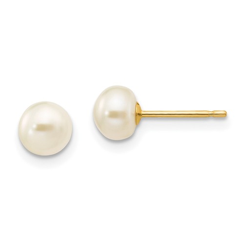 Orecchini perno oro giallo - orecchini, a