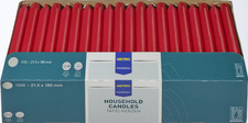 Set 100 candela candele rosso
