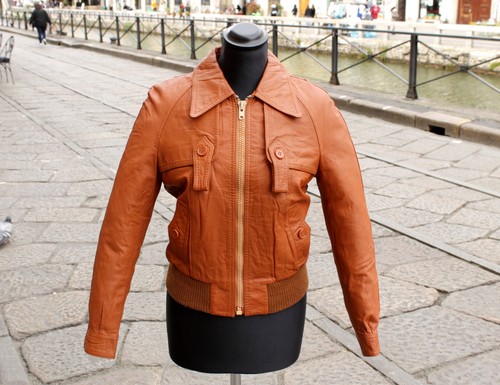 Giubbotto pelle vintage donna