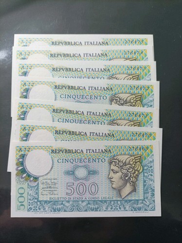 Banconota 500 lire - 500, mercurio