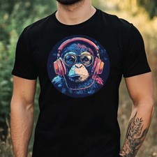 T-Shirt Herren Affe mit