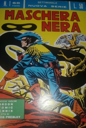 Fumetto maschera nera la - la,