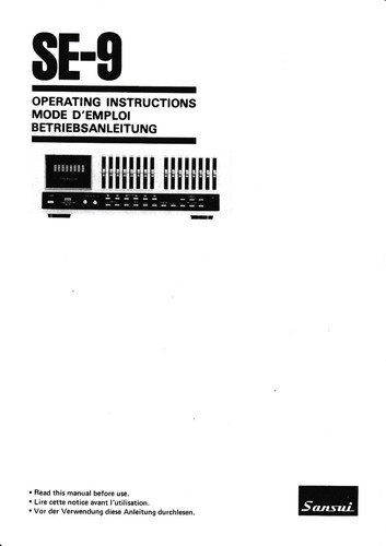 Operating instructions - operating,