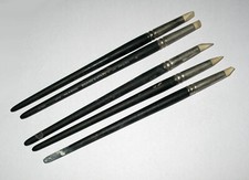 Set di 5 pennelli punta in gomma al silicone varie misure