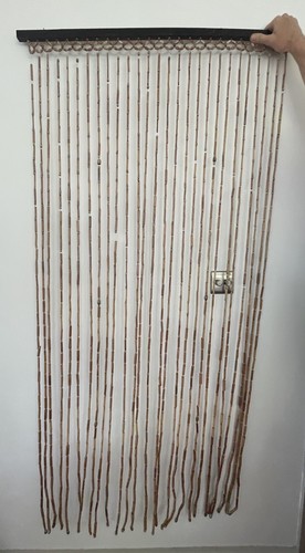 Tenda porta vintage legno - tenda,