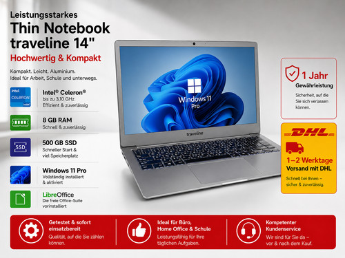 Notebook sottile traveline - notebook,