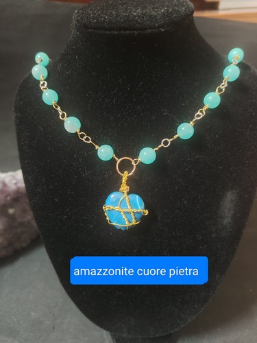 Collana turchese amazzonite - turchese,