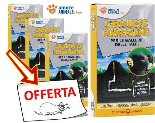 Fumogeno repellente per talpe - fumogeno,