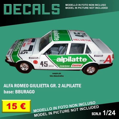 Decals repro alfa romeo - decals,